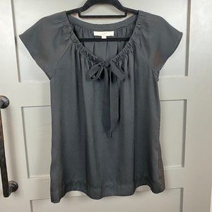 LOFT Black Tie Top